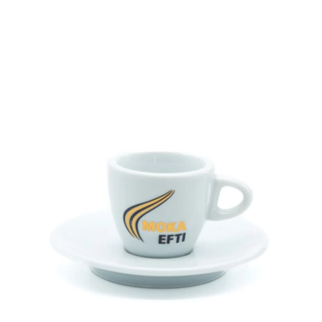 6 Kaffeetassen mit Untertasse Moka Efti