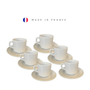 6 Tazzine in porcellana premium made in france - Moka Efti