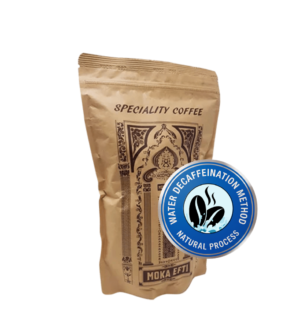 GEMAHLENER SPEZIALITÄTENKAFFEE FÜR DIE MOKKAKANNE, MIT WASSER ENTKOFFEINIERT